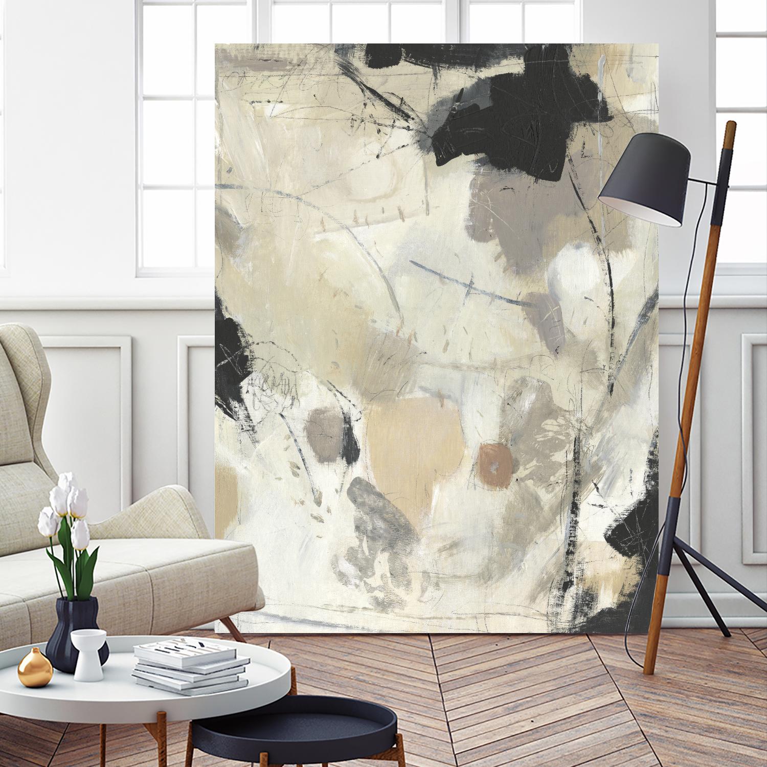 Scattered Remnants II by Tim OToole on GIANT ART - beige abstract abstract
