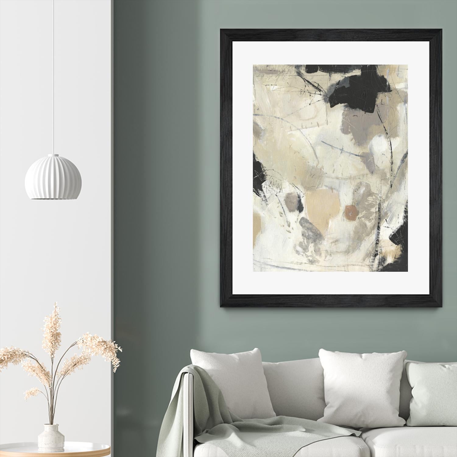 Scattered Remnants II by Tim OToole on GIANT ART - beige abstract abstract