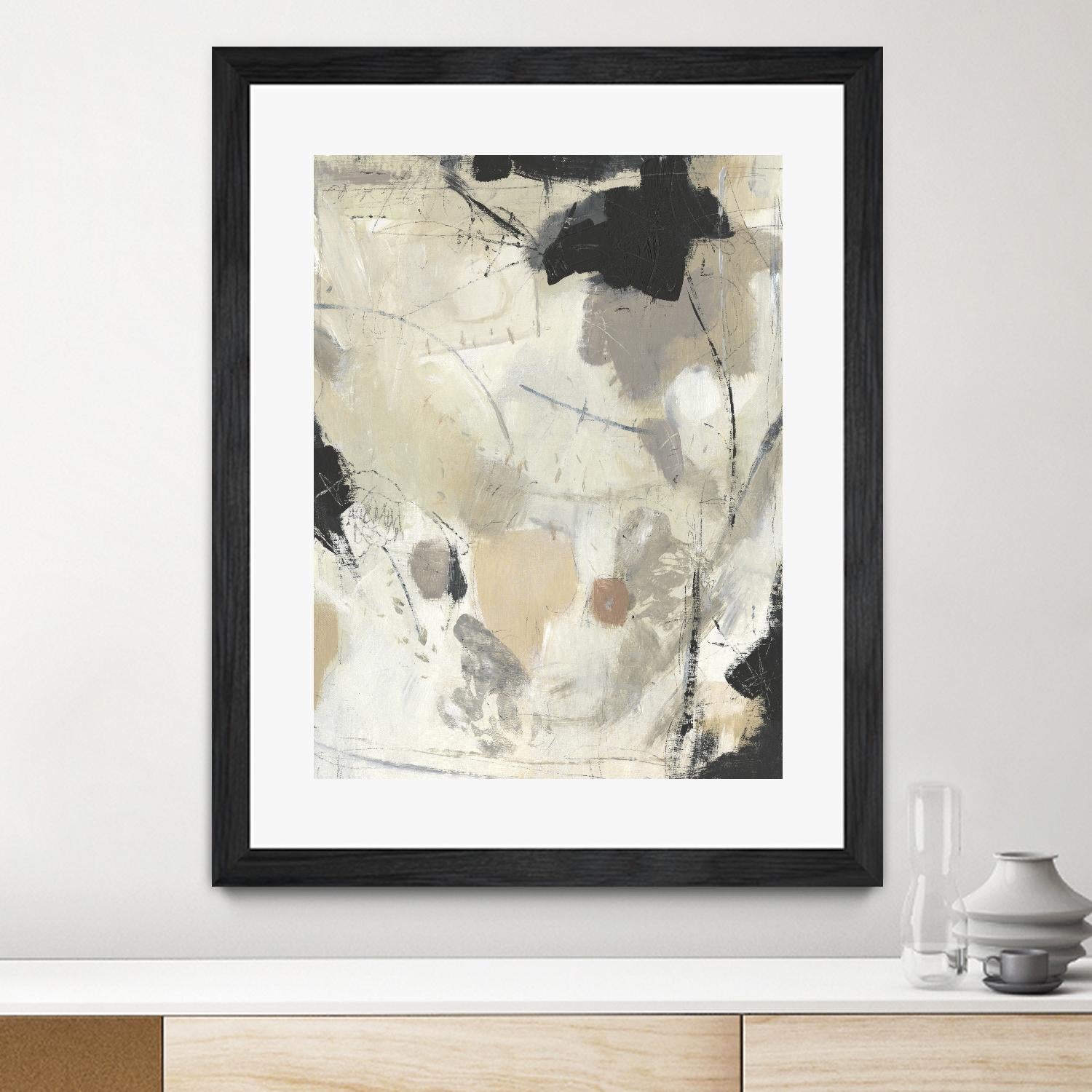 Scattered Remnants II by Tim OToole on GIANT ART - beige abstract abstract
