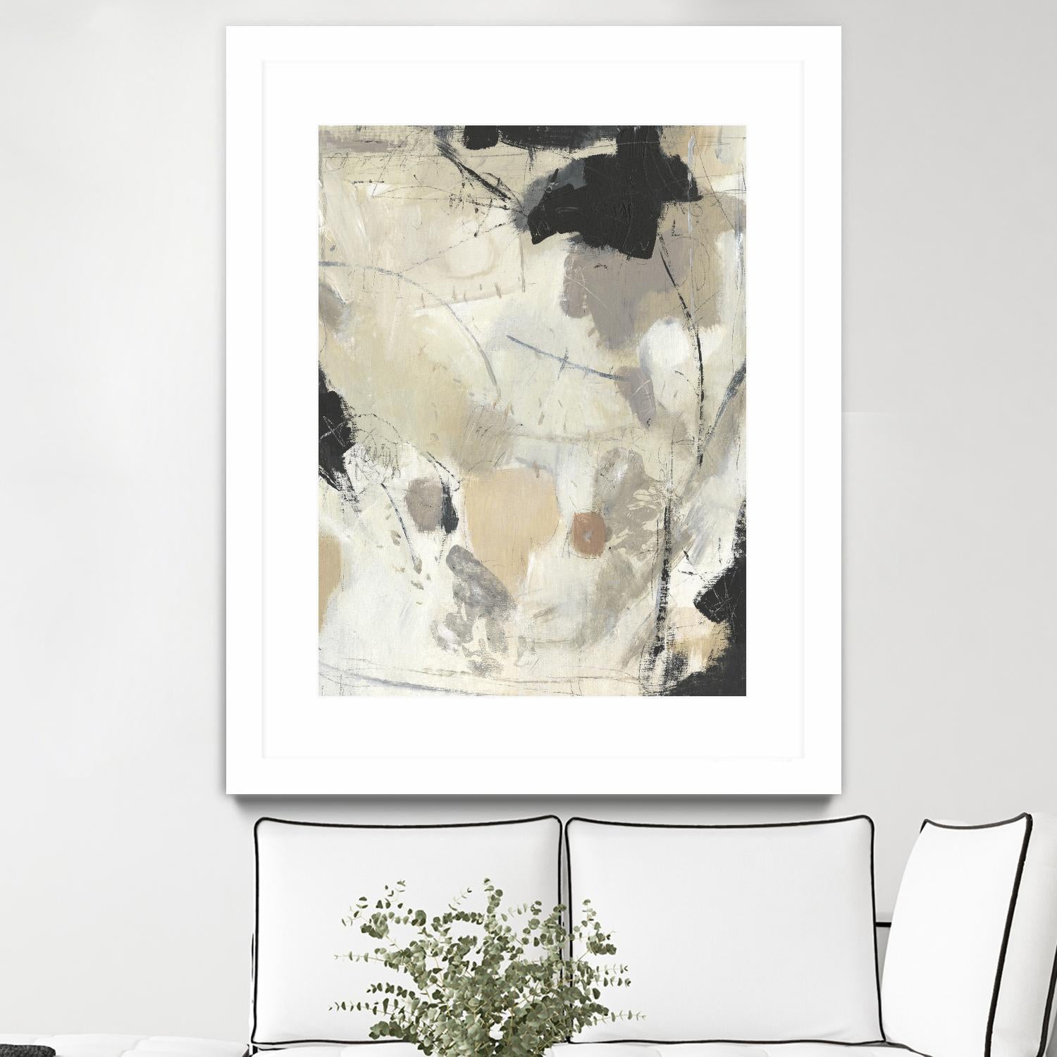 Scattered Remnants II by Tim OToole on GIANT ART - beige abstract abstract