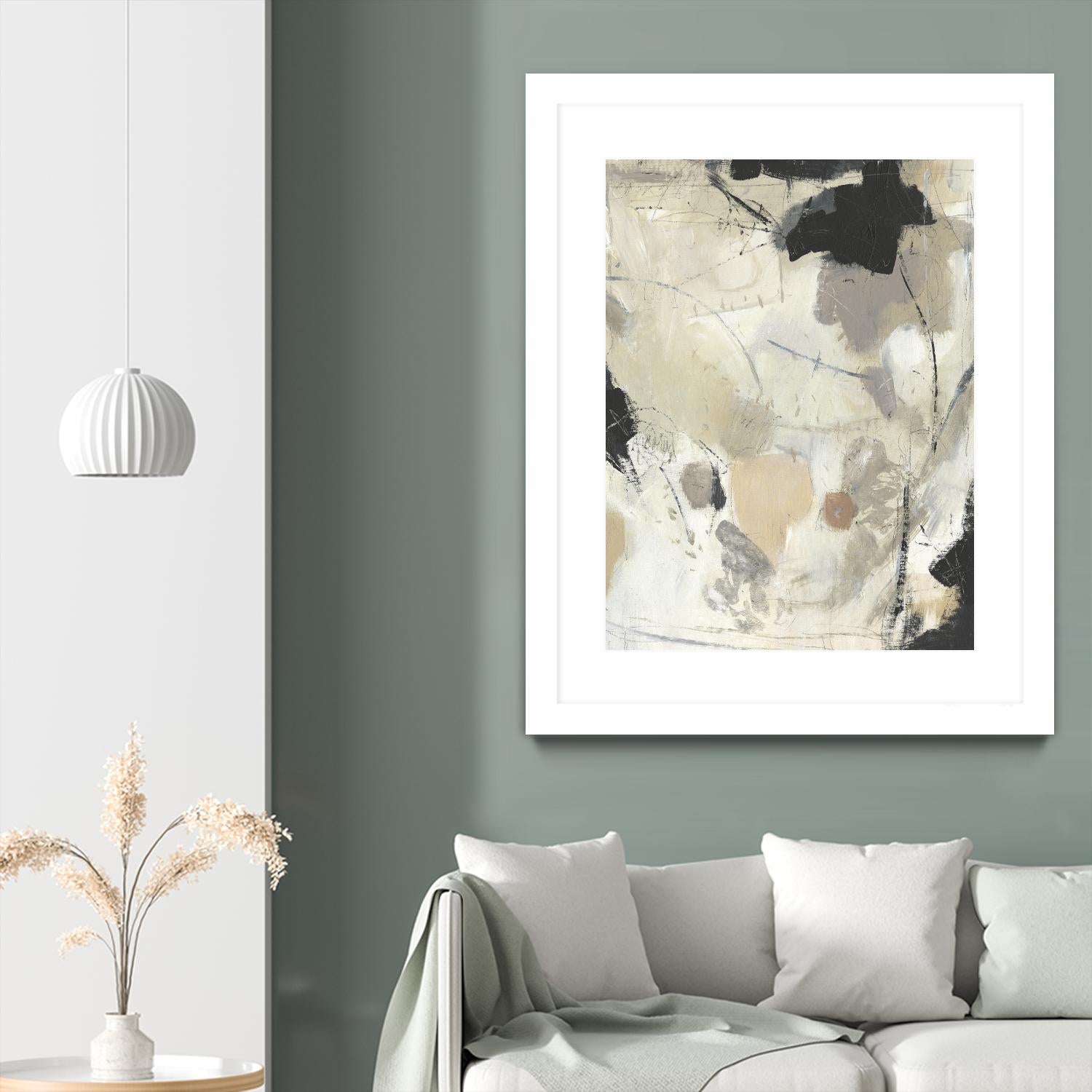 Scattered Remnants II by Tim OToole on GIANT ART - beige abstract abstract