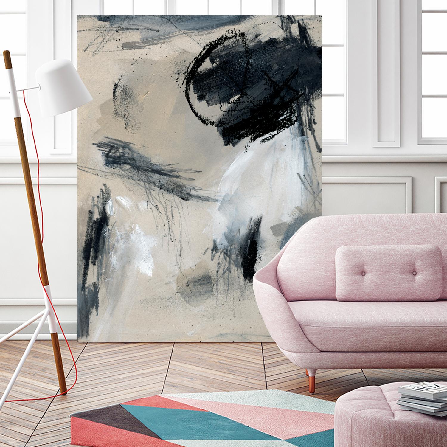 Scribble Abstract I by Jennifer Parker on GIANT ART - grey abstract abstract