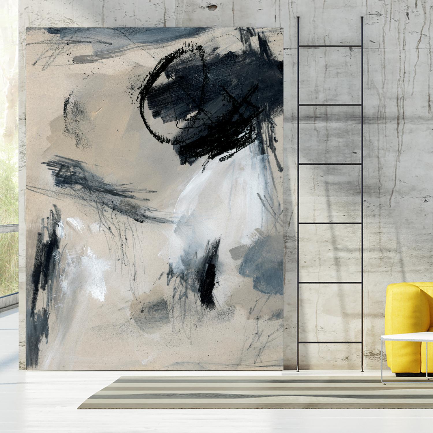 Scribble Abstract I by Jennifer Parker on GIANT ART - grey abstract abstract