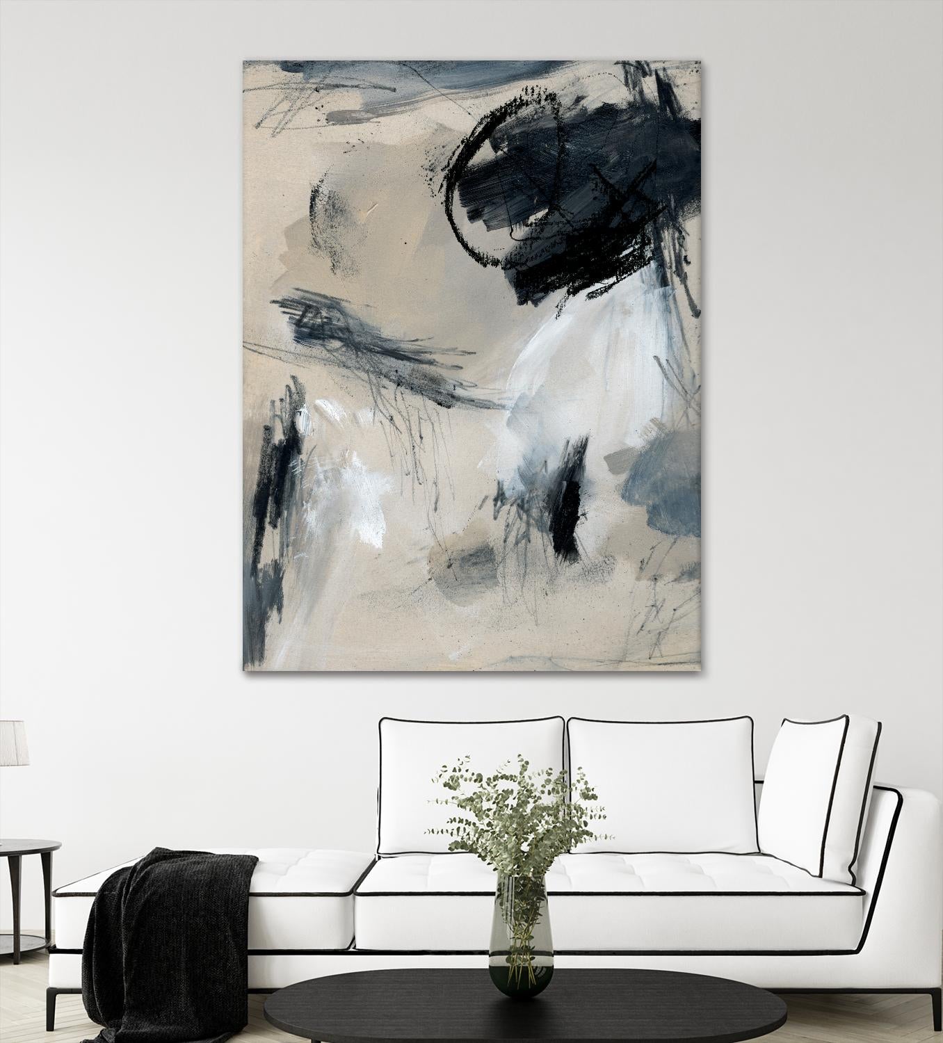 Scribble Abstract I by Jennifer Parker on GIANT ART - grey abstract abstract