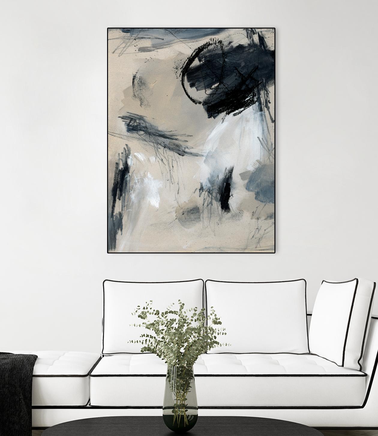 Scribble Abstract I by Jennifer Parker on GIANT ART - grey abstract abstract