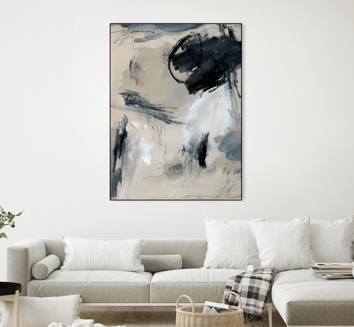 Scribble Abstract I by Jennifer Parker on GIANT ART - grey abstract abstract