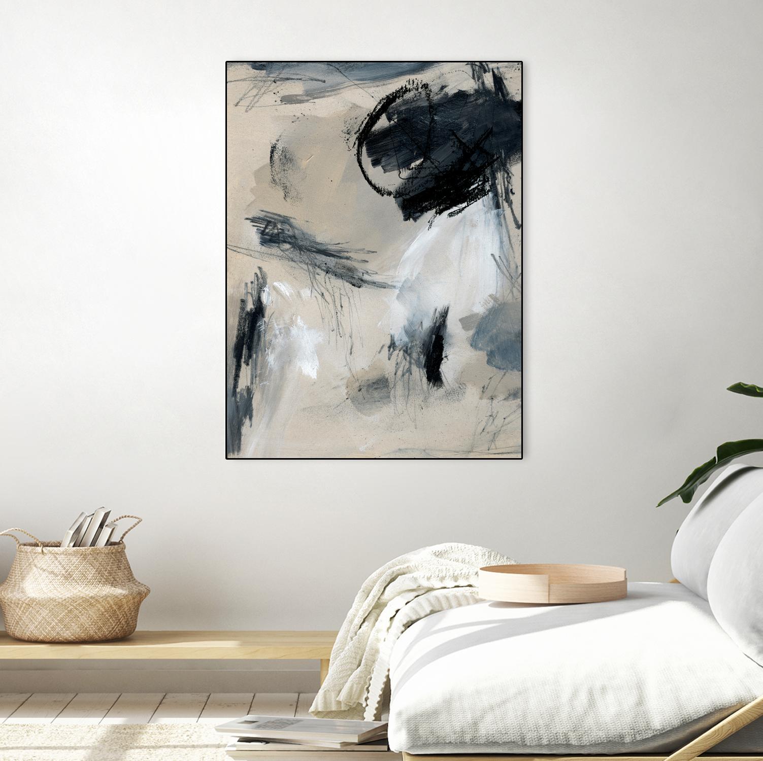 Scribble Abstract I by Jennifer Parker on GIANT ART - grey abstract abstract