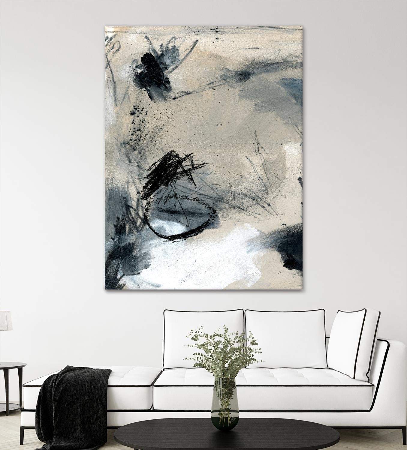 Scribble Abstract II by Jennifer Parker on GIANT ART - white abstract abstract