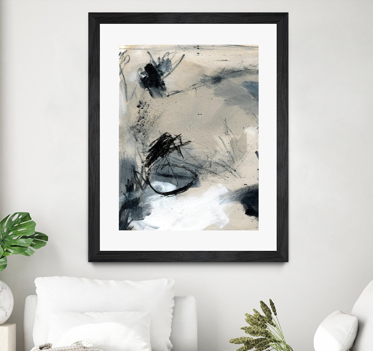 Scribble Abstract II by Jennifer Parker on GIANT ART - white abstract abstract