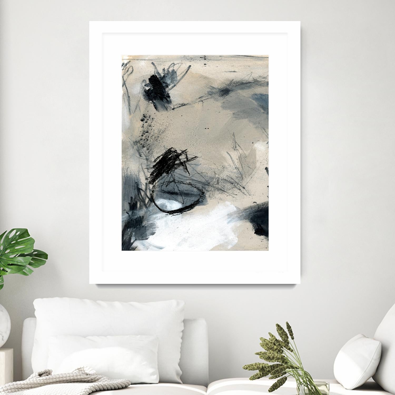 Scribble Abstract II by Jennifer Parker on GIANT ART - white abstract abstract