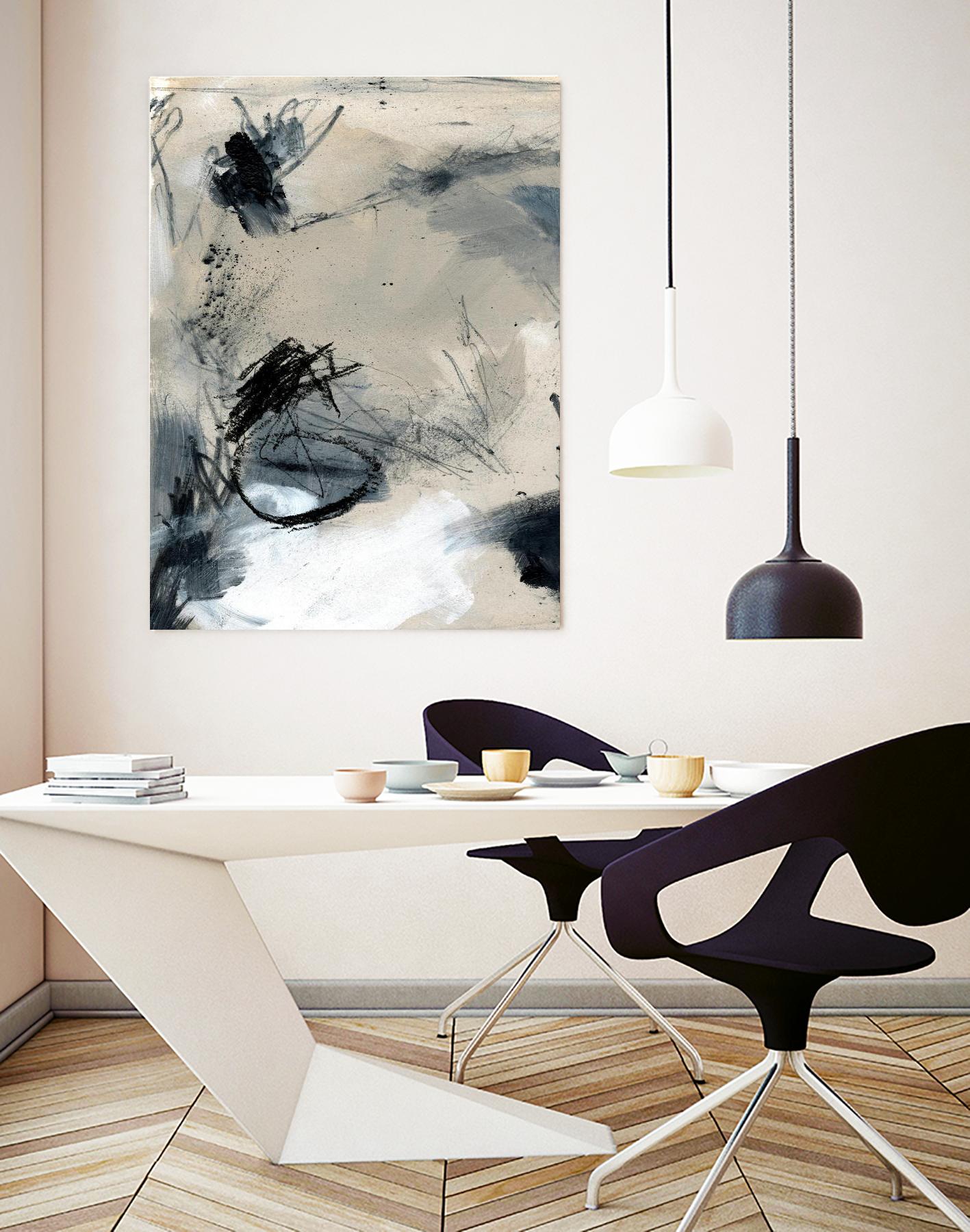 Scribble Abstract II by Jennifer Parker on GIANT ART - white abstract abstract