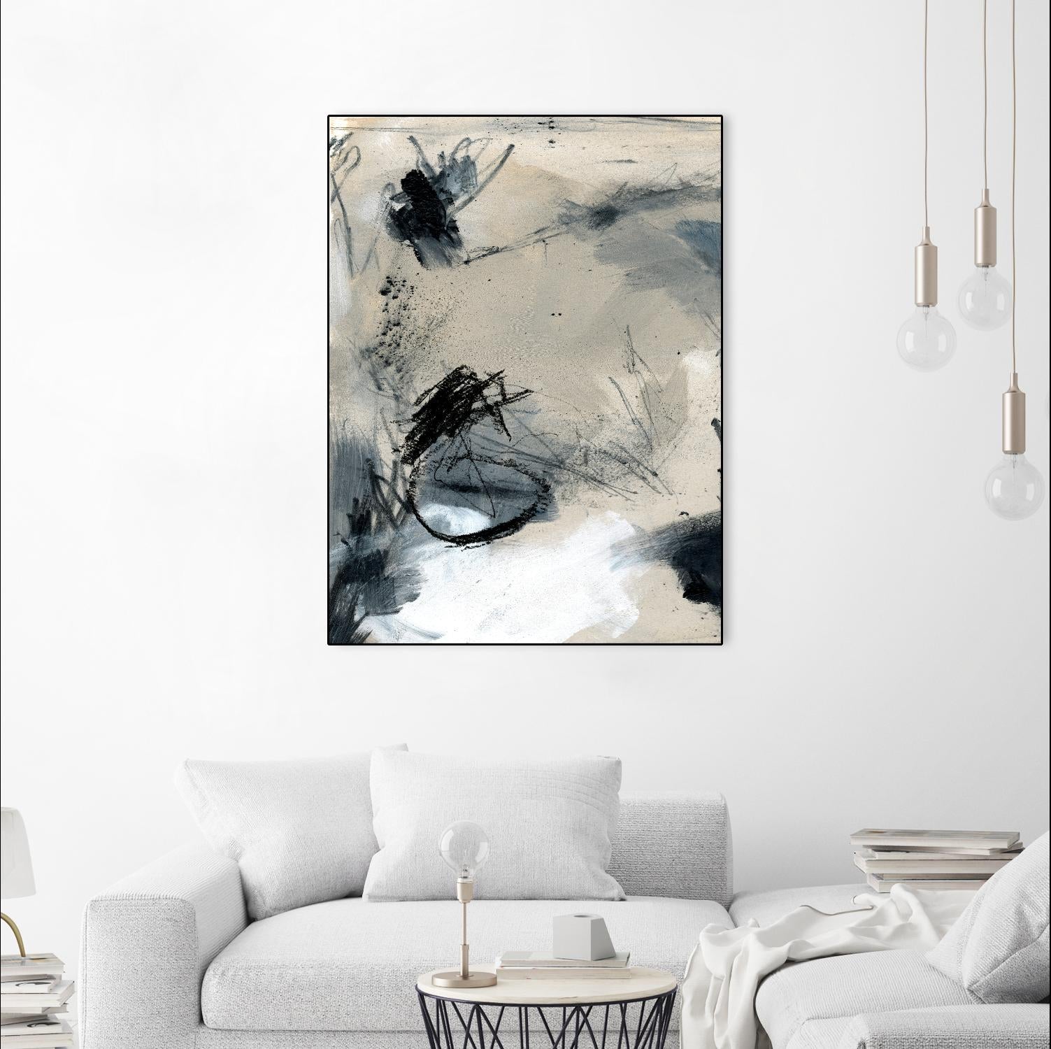 Scribble Abstract II by Jennifer Parker on GIANT ART - white abstract abstract