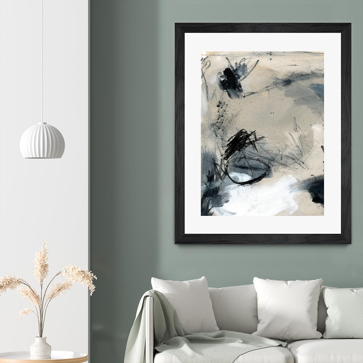 Scribble Abstract II by Jennifer Parker on GIANT ART - white abstract abstract