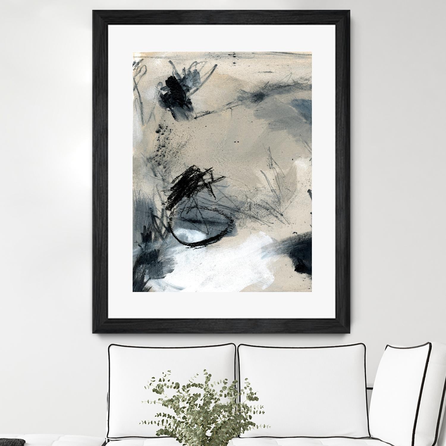 Scribble Abstract II by Jennifer Parker on GIANT ART - white abstract abstract