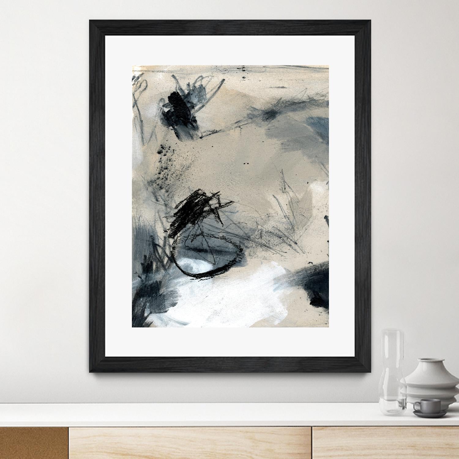 Scribble Abstract II by Jennifer Parker on GIANT ART - white abstract abstract