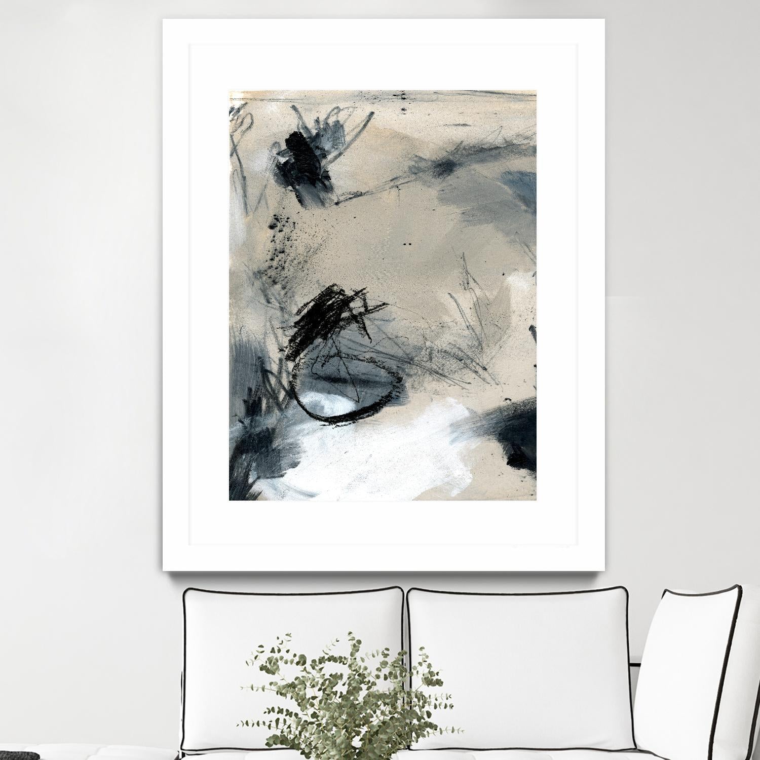 Scribble Abstract II by Jennifer Parker on GIANT ART - white abstract abstract
