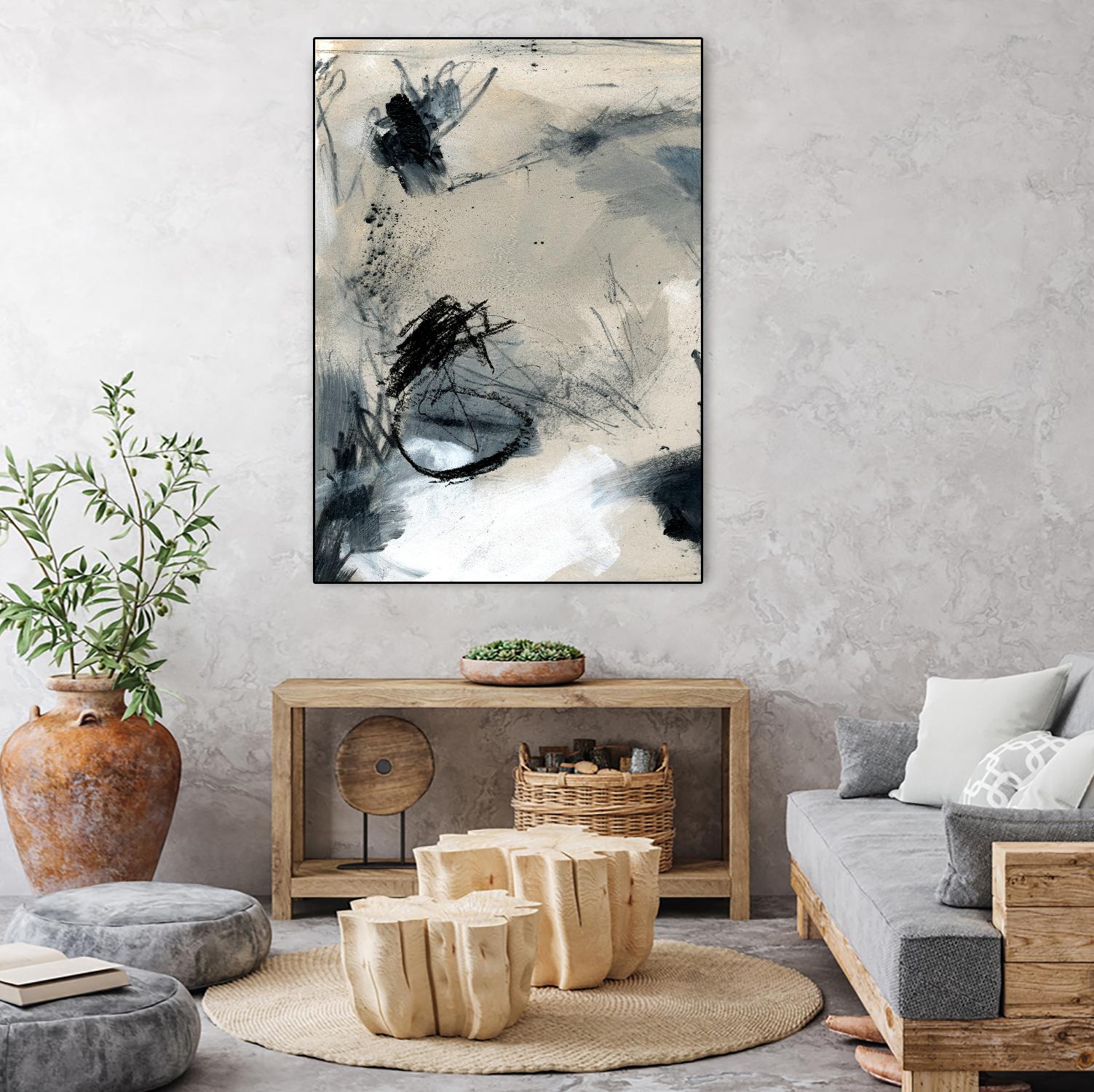 Scribble Abstract II by Jennifer Parker on GIANT ART - white abstract abstract