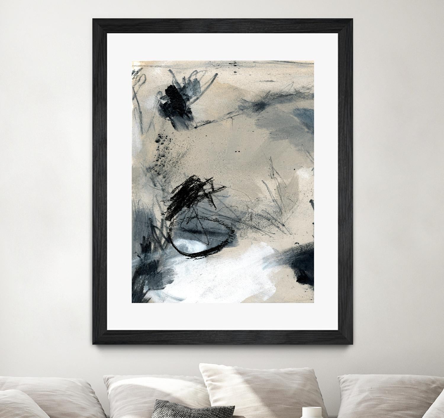 Scribble Abstract II by Jennifer Parker on GIANT ART - white abstract abstract