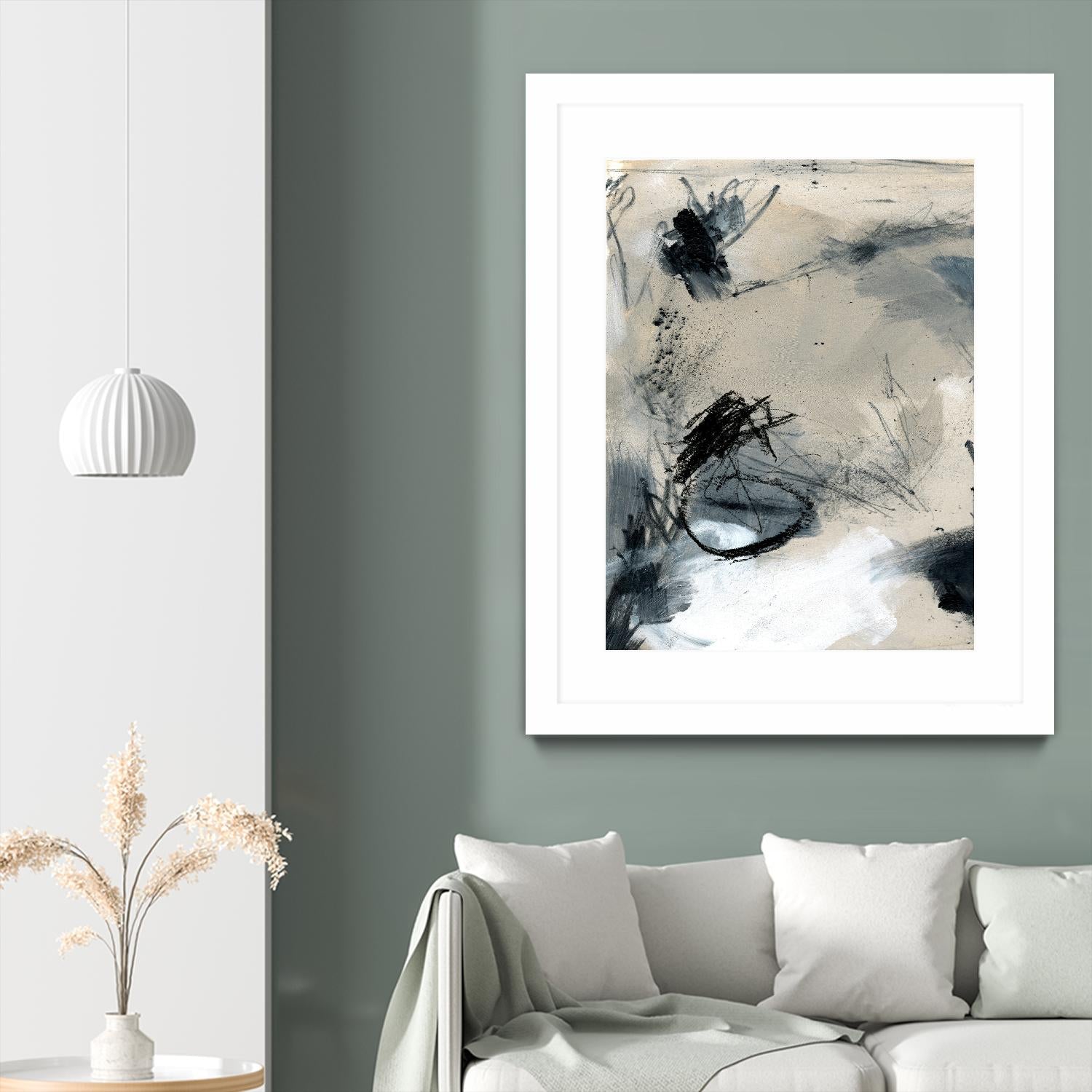 Scribble Abstract II by Jennifer Parker on GIANT ART - white abstract abstract