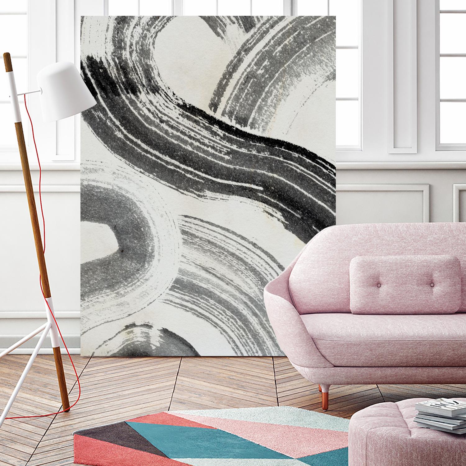 Zen Flow III by Jennifer Parker on GIANT ART - beige abstract abstract