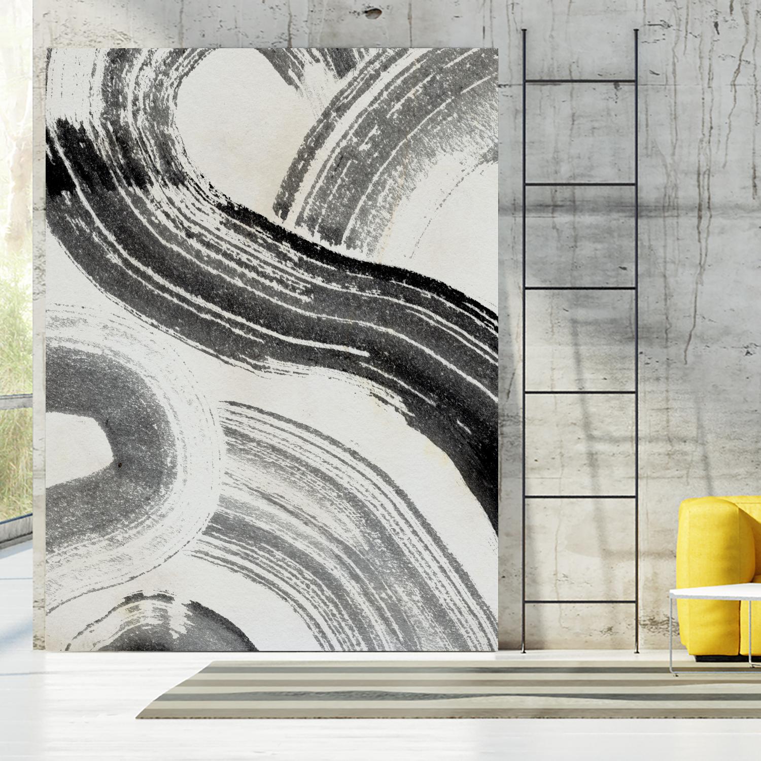 Zen Flow III by Jennifer Parker on GIANT ART - beige abstract abstract