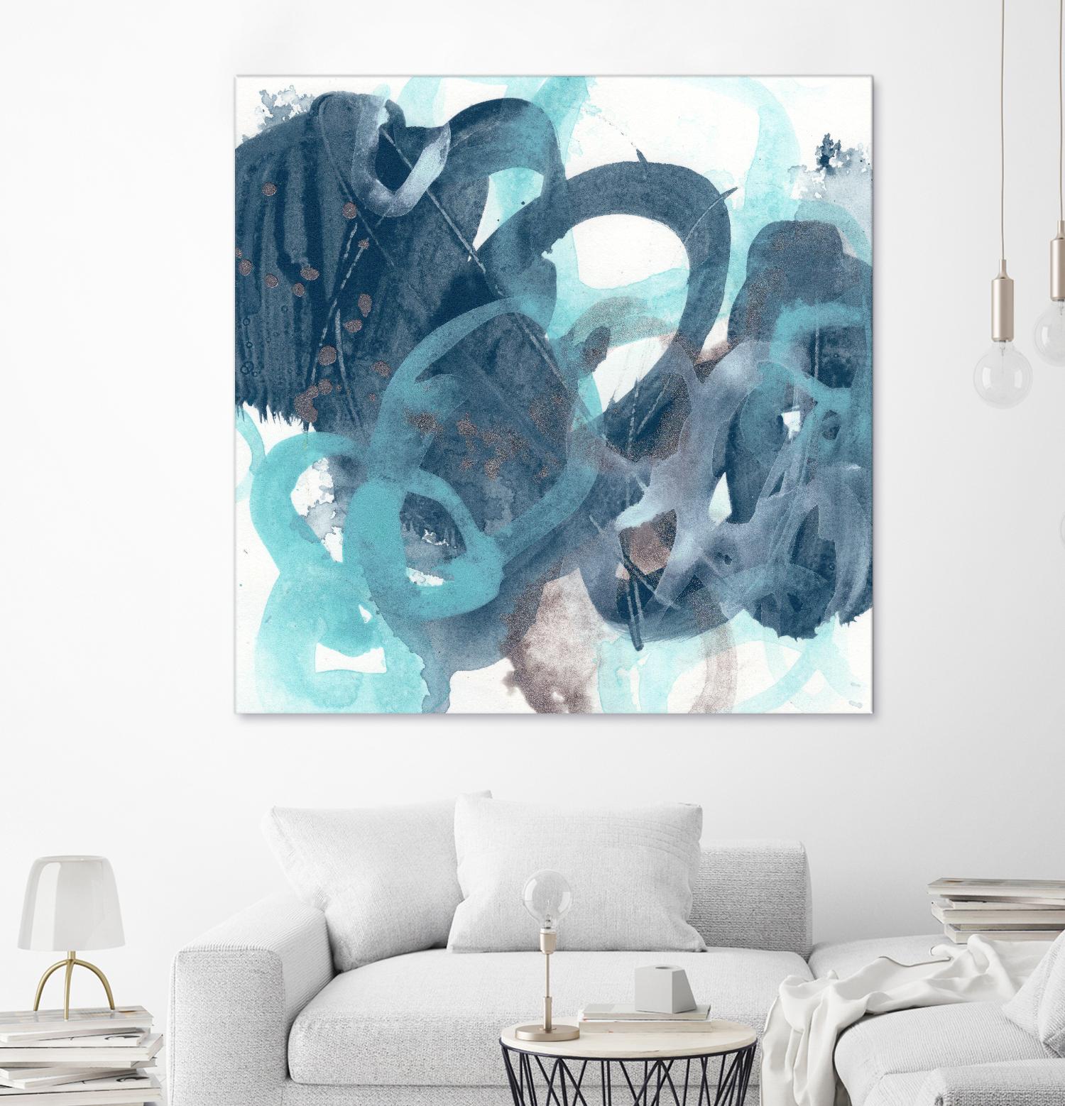 Blue Byte I by June Vess on GIANT ART - blue abstract abstract