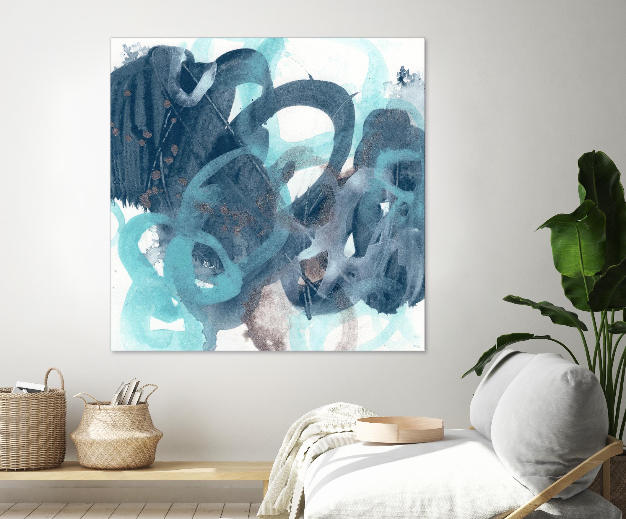 Blue Byte I by June Vess on GIANT ART - blue abstract abstract