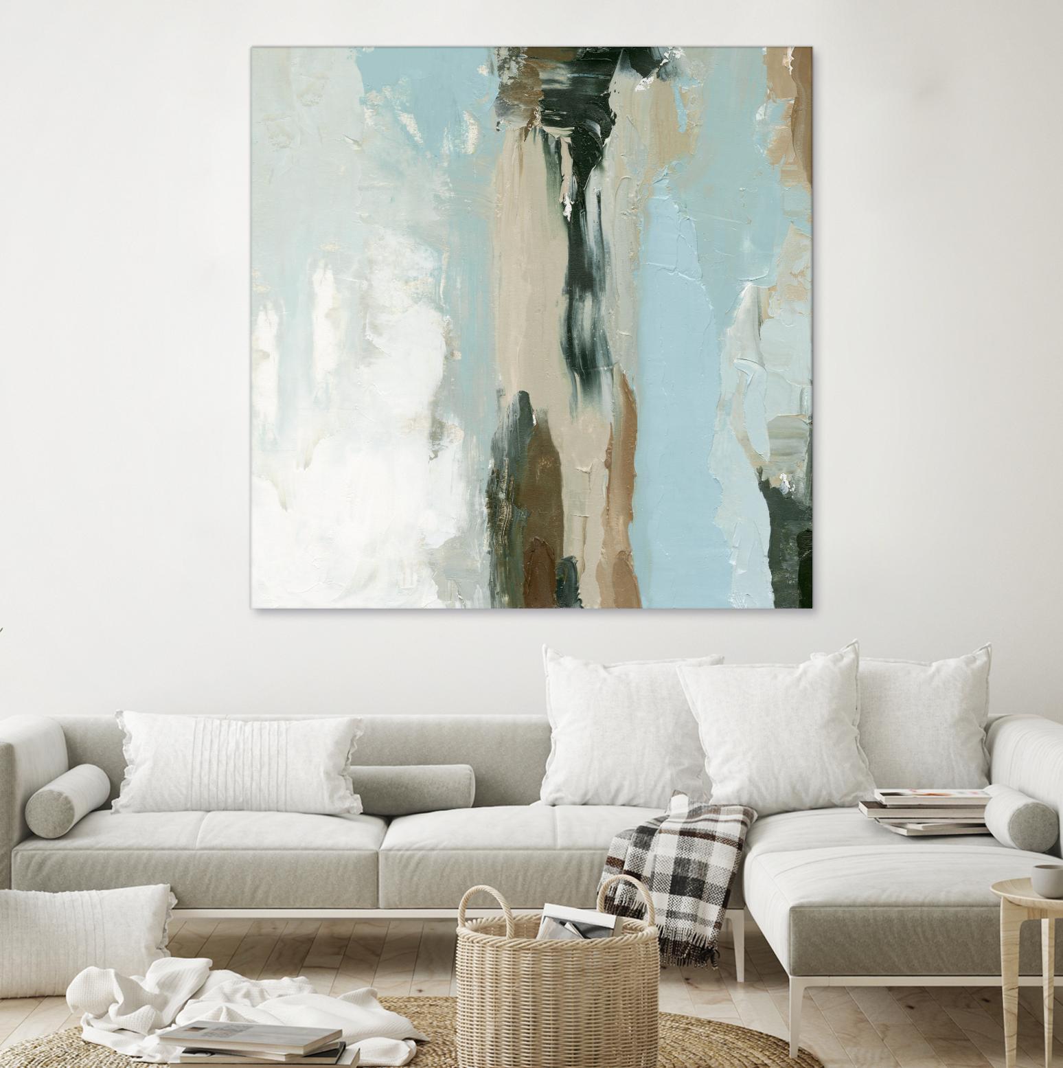 Neutral Landslide II by Emma Caroline on GIANT ART - green landscapes & seascapes abstract