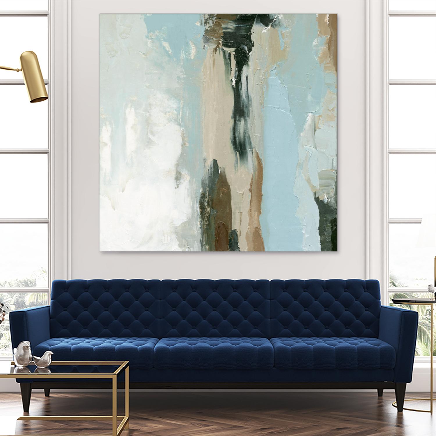 Neutral Landslide II by Emma Caroline on GIANT ART - green landscapes & seascapes abstract