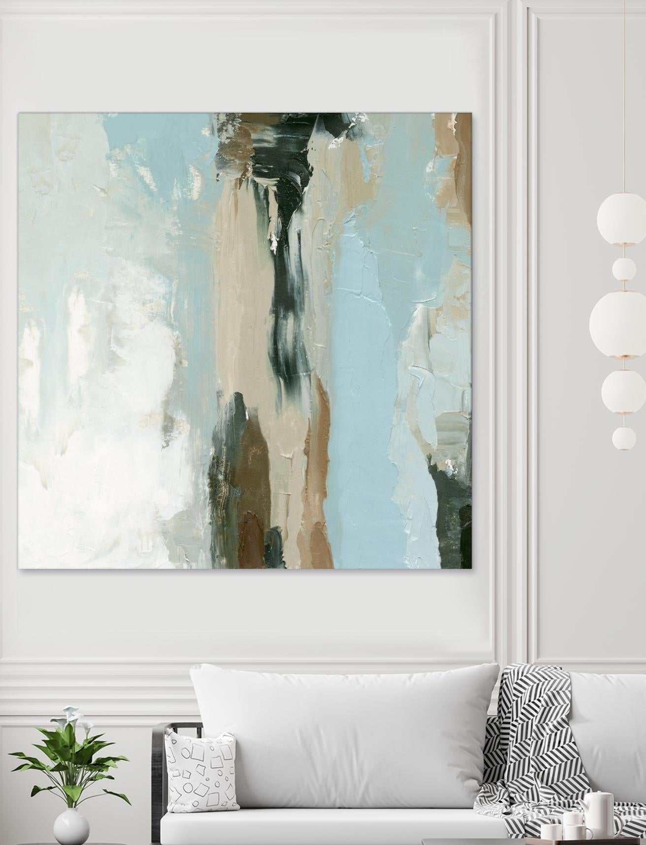 Neutral Landslide II by Emma Caroline on GIANT ART - green landscapes & seascapes abstract
