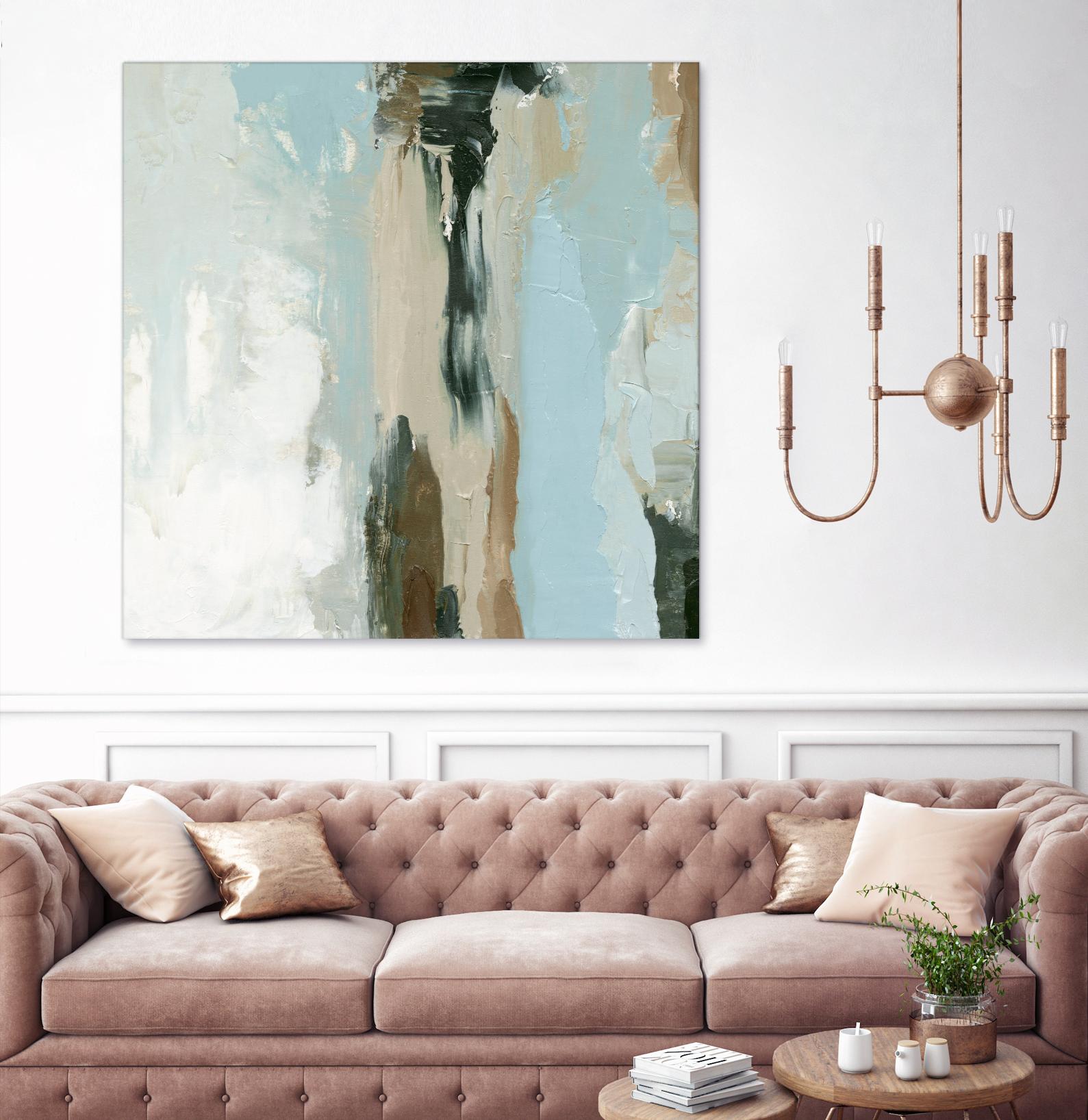 Neutral Landslide II by Emma Caroline on GIANT ART - green landscapes & seascapes abstract