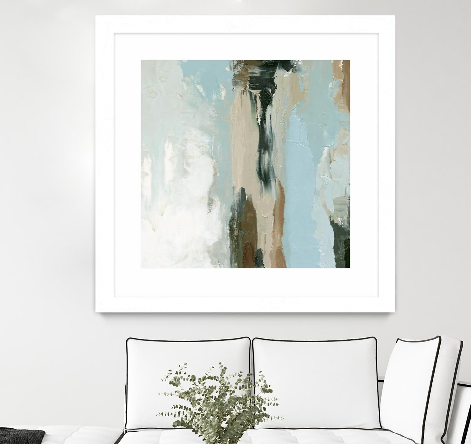 Neutral Landslide II by Emma Caroline on GIANT ART - green landscapes & seascapes abstract
