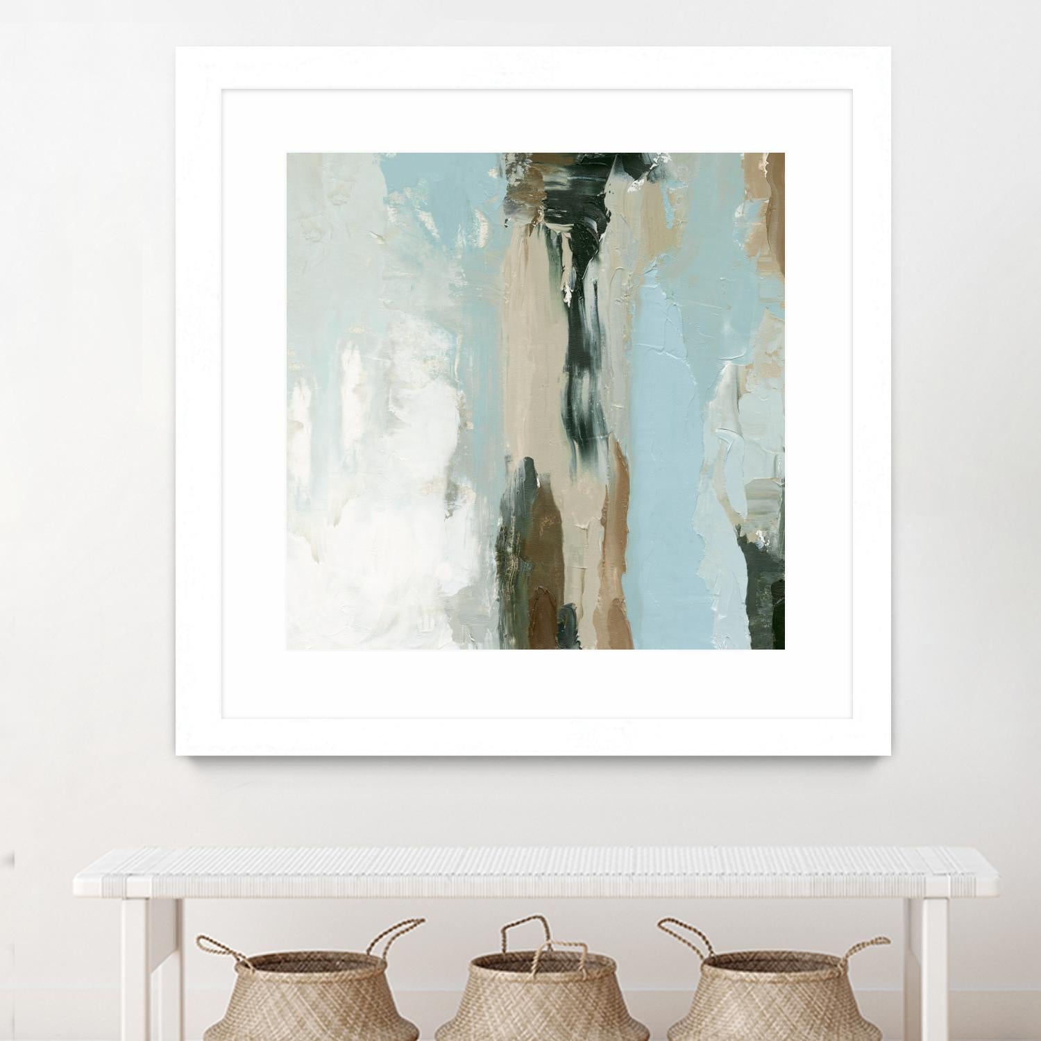 Neutral Landslide II by Emma Caroline on GIANT ART - green landscapes & seascapes abstract