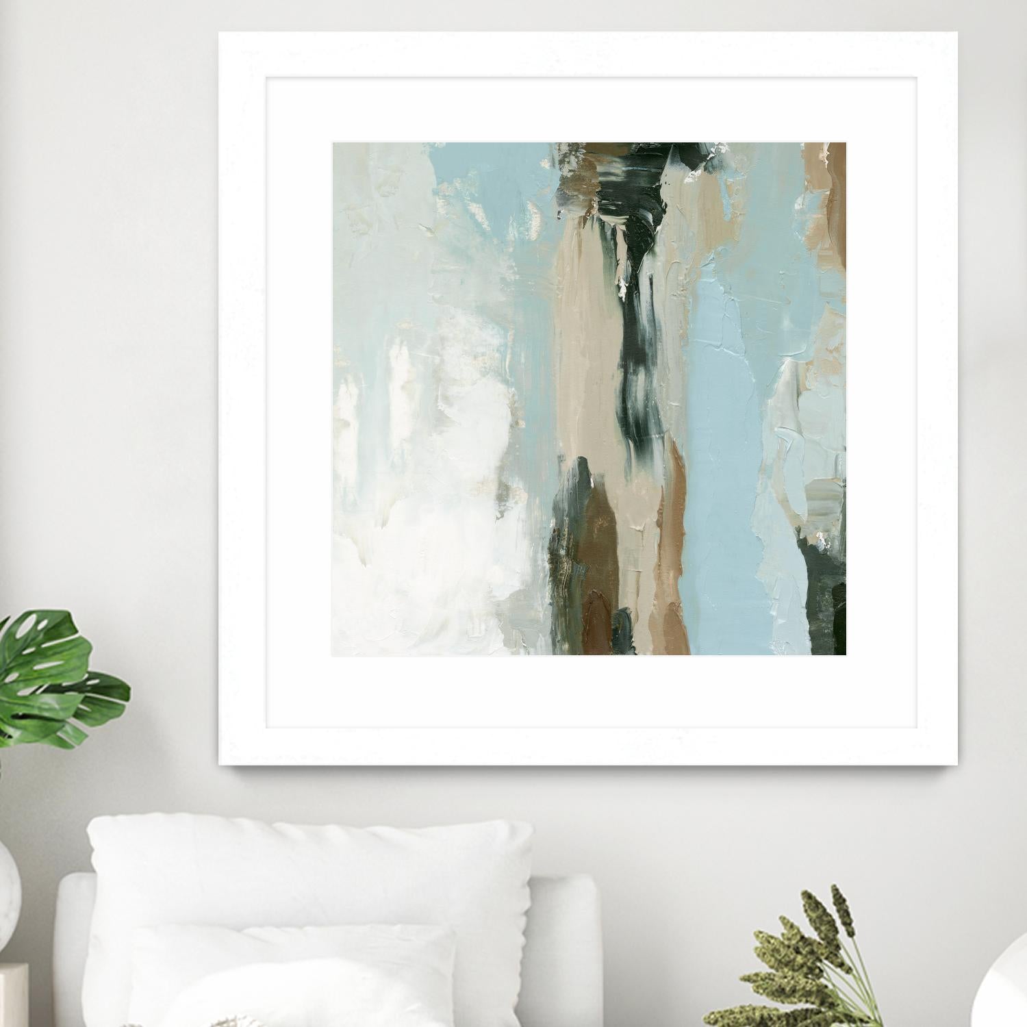 Neutral Landslide II by Emma Caroline on GIANT ART - green landscapes & seascapes abstract