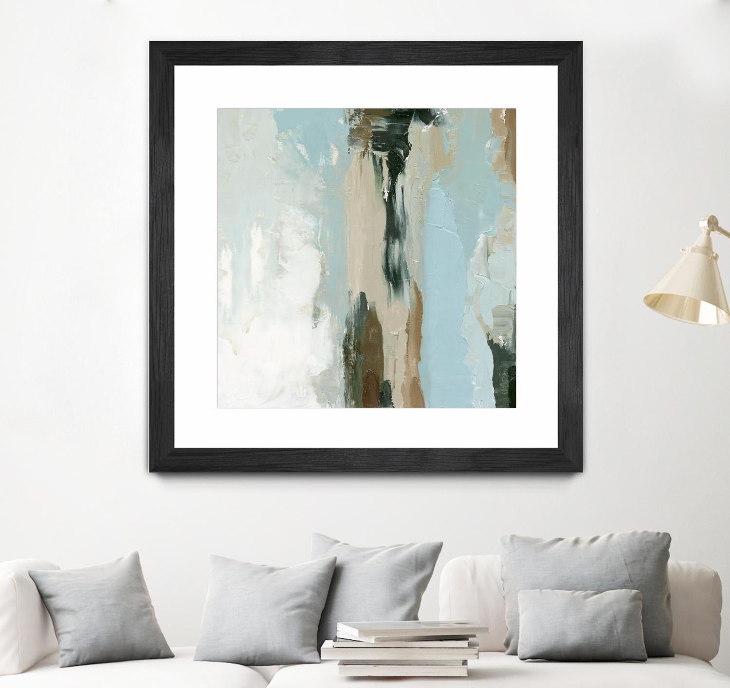 Neutral Landslide II by Emma Caroline on GIANT ART - green landscapes & seascapes abstract