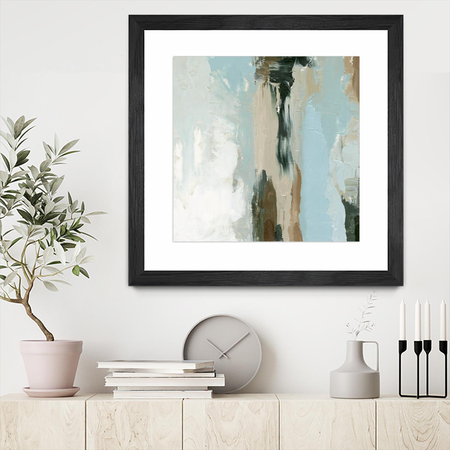 Neutral Landslide II by Emma Caroline on GIANT ART - green landscapes & seascapes abstract