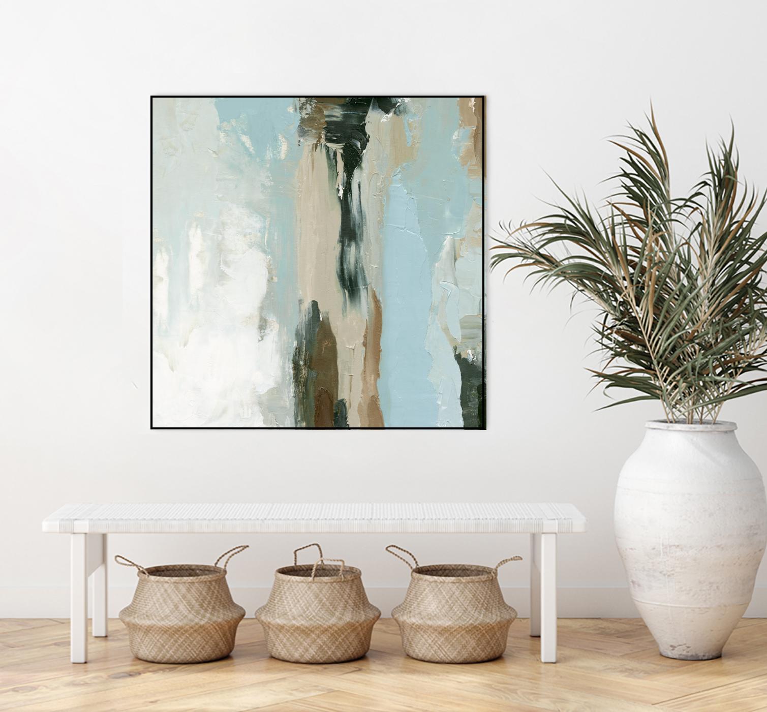 Neutral Landslide II by Emma Caroline on GIANT ART - green landscapes & seascapes abstract