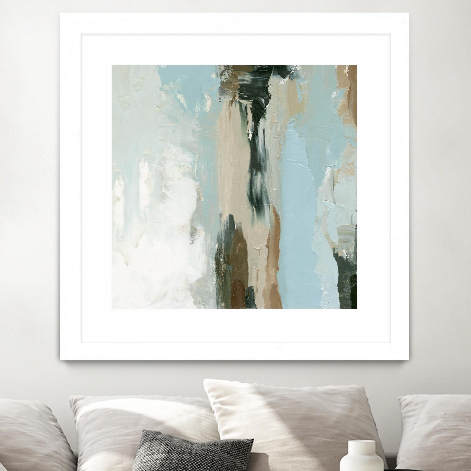 Neutral Landslide II by Emma Caroline on GIANT ART - green landscapes & seascapes abstract