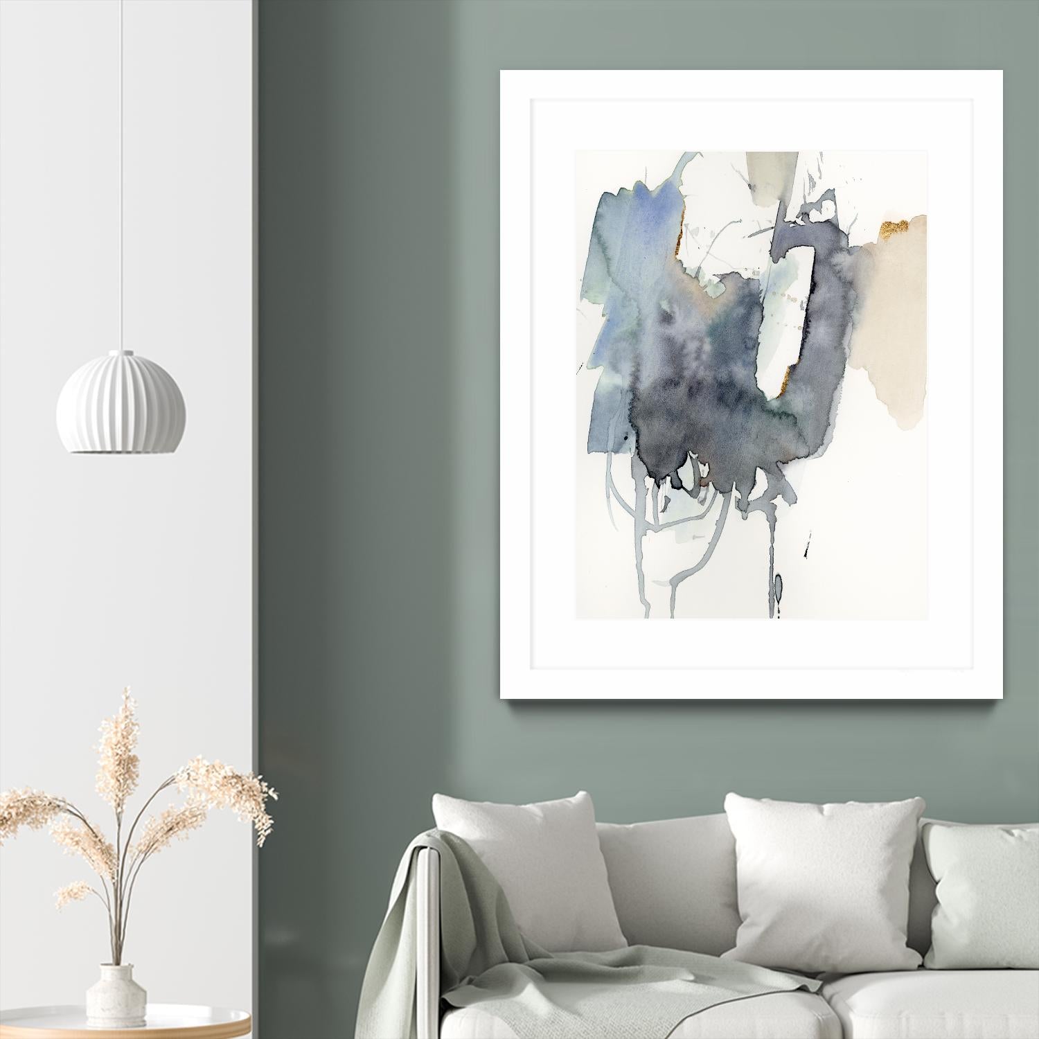 Indigo Splatter I by Victoria Barnes on GIANT ART - gold abstract abstract