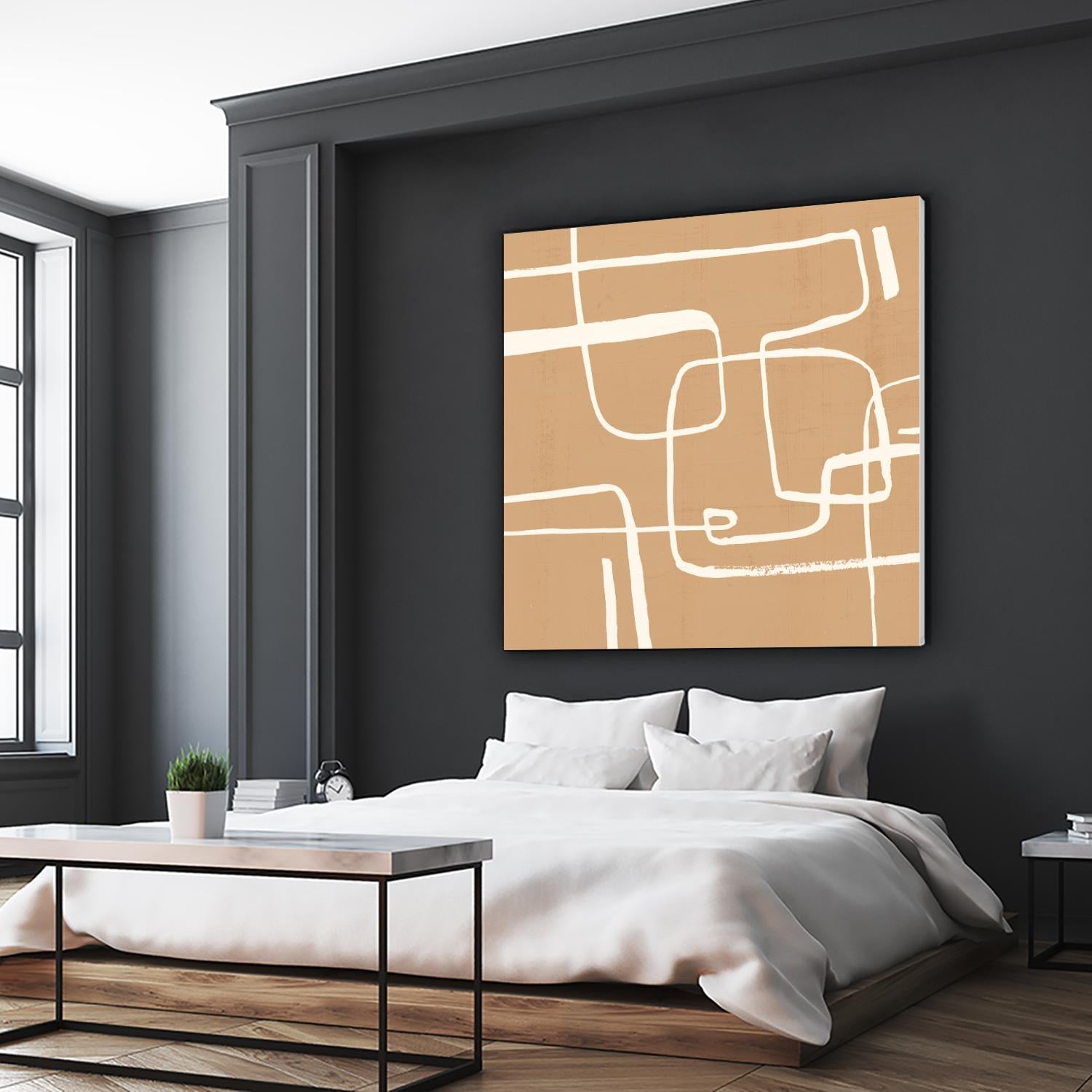 Wayfinder I by Victoria Barnes on GIANT ART - beige abstract abstract