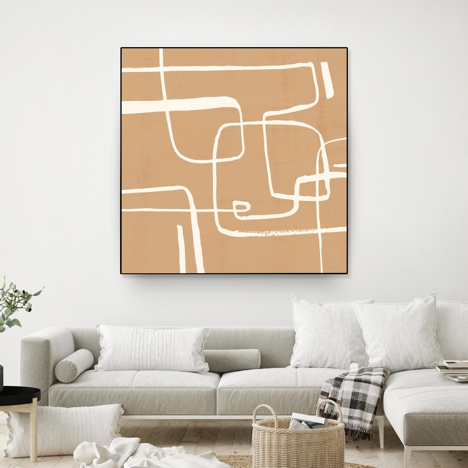 Wayfinder I by Victoria Barnes on GIANT ART - beige abstract abstract