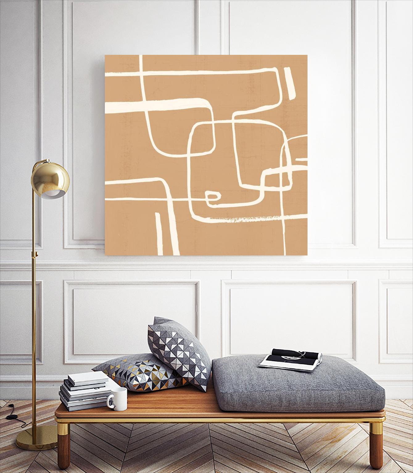 Wayfinder I by Victoria Barnes on GIANT ART - beige abstract abstract