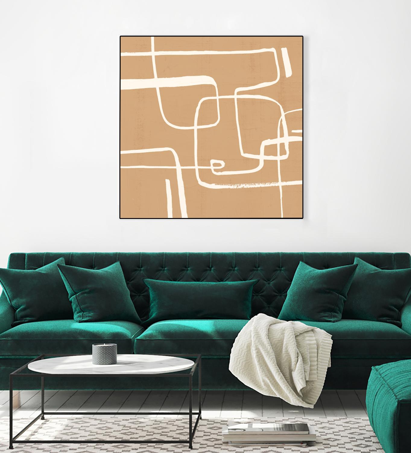 Wayfinder I by Victoria Barnes on GIANT ART - beige abstract abstract