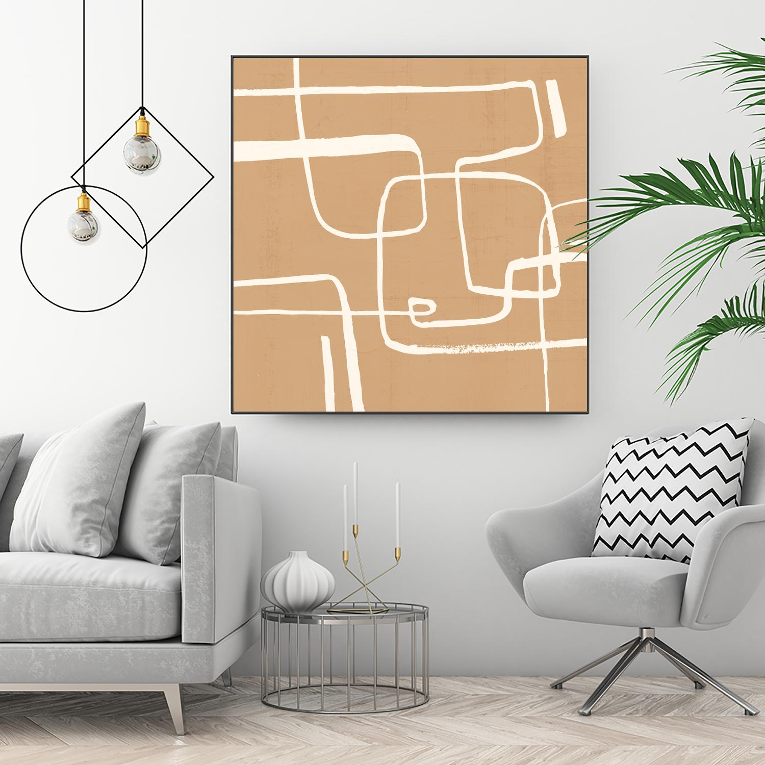 Wayfinder I by Victoria Barnes on GIANT ART - beige abstract abstract
