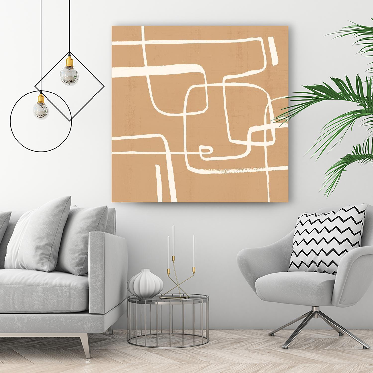 Wayfinder I by Victoria Barnes on GIANT ART - beige abstract abstract