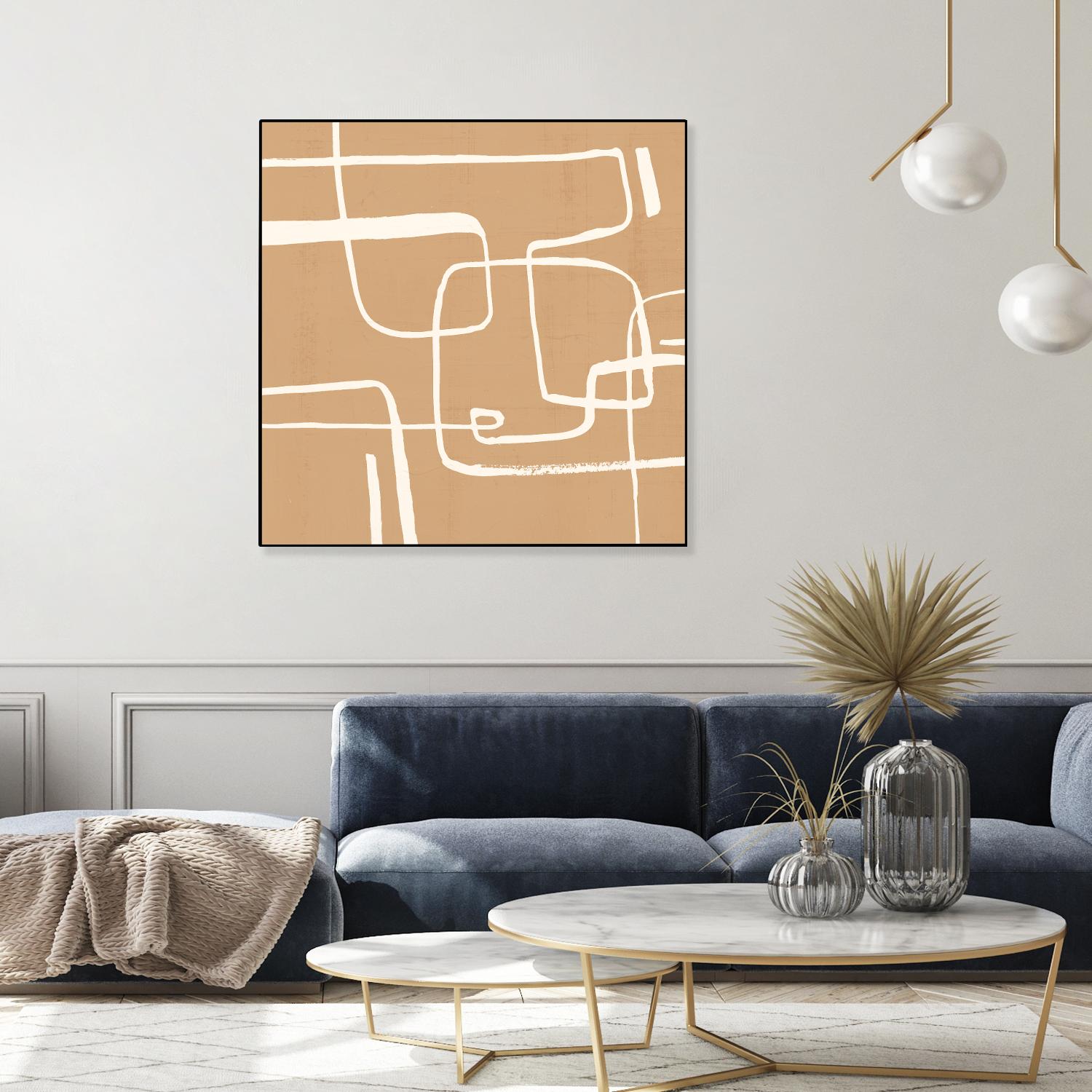 Wayfinder I by Victoria Barnes on GIANT ART - beige abstract abstract