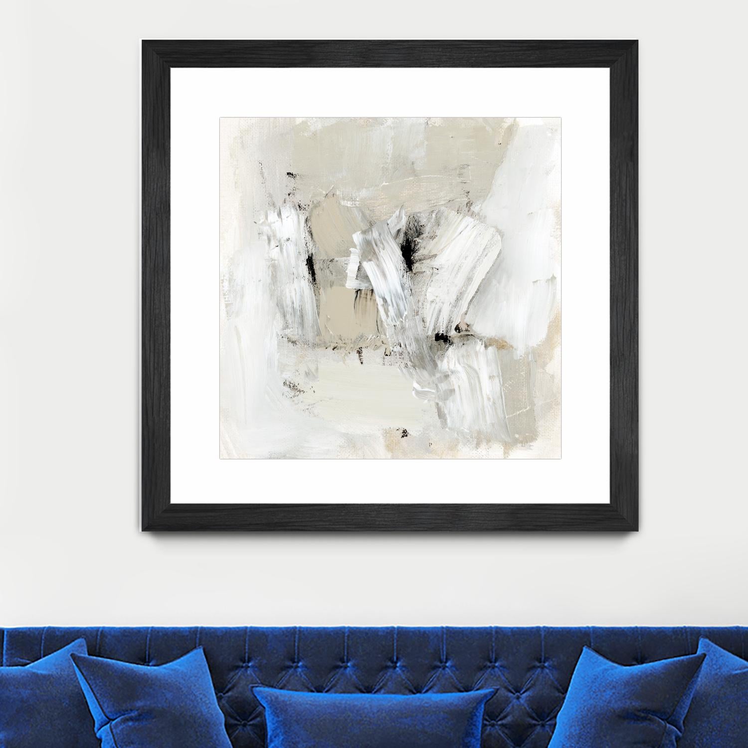Neutral Brushstrokes I by Victoria Barnes on GIANT ART - beige abstract abstract