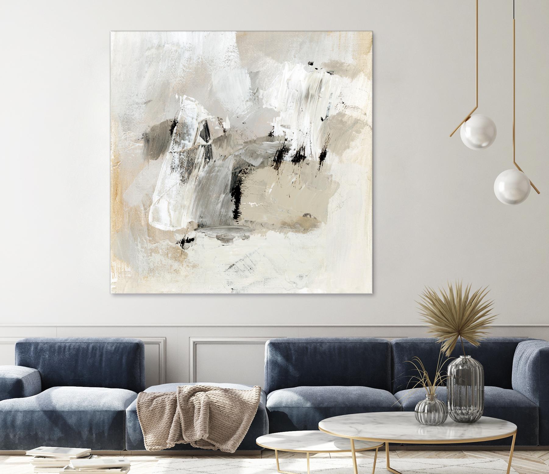 Neutral Brushstrokes II by Victoria Barnes on GIANT ART - beige abstract abstract