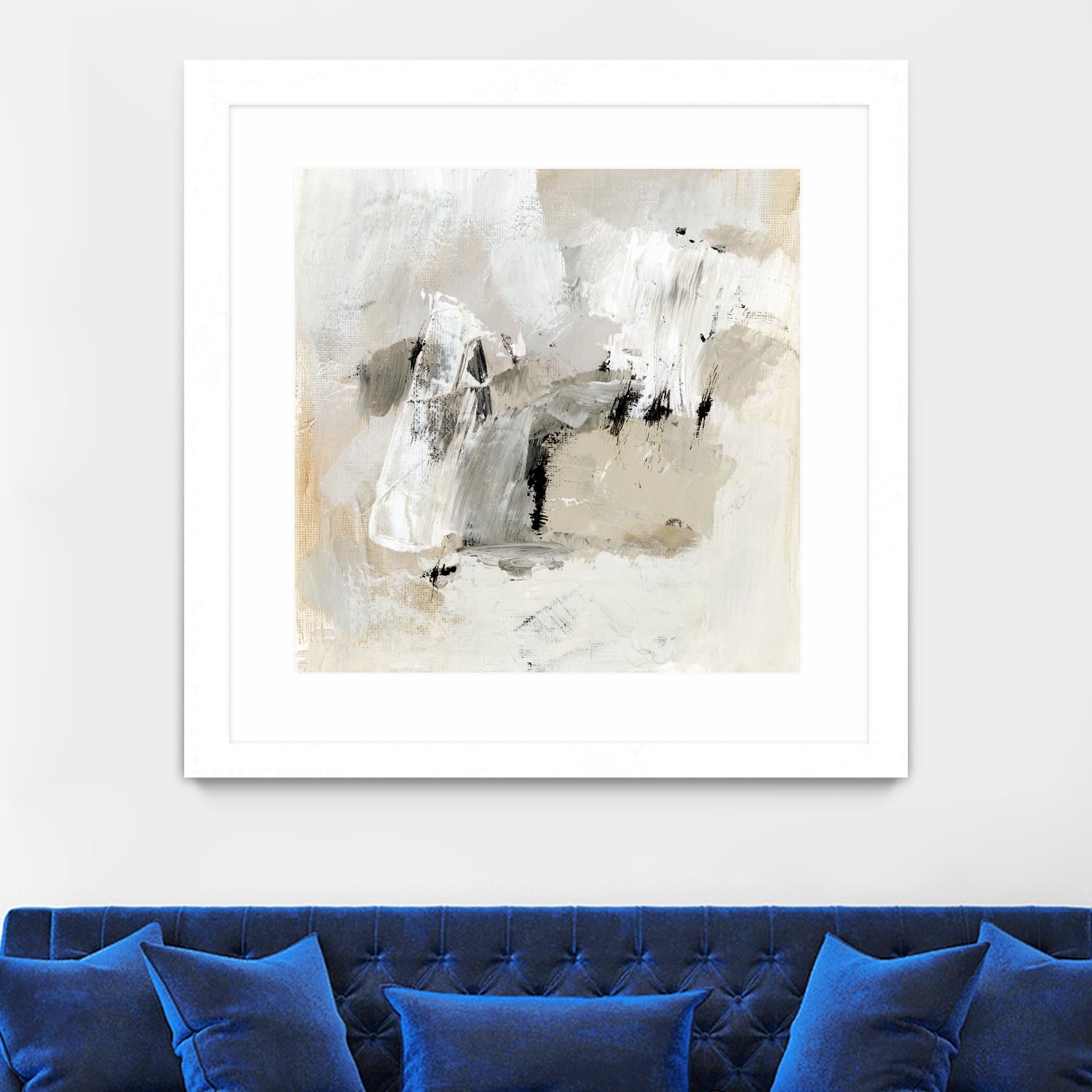 Neutral Brushstrokes II by Victoria Barnes on GIANT ART - beige abstract abstract