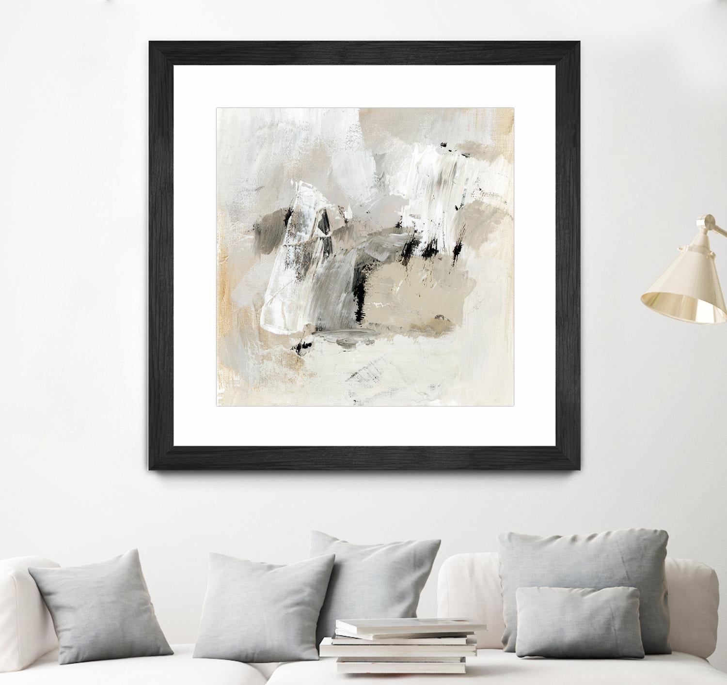 Neutral Brushstrokes II by Victoria Barnes on GIANT ART - beige abstract abstract